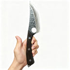 Hand Forged 5Cr15 Damascus Boning & Utility Chef Knife