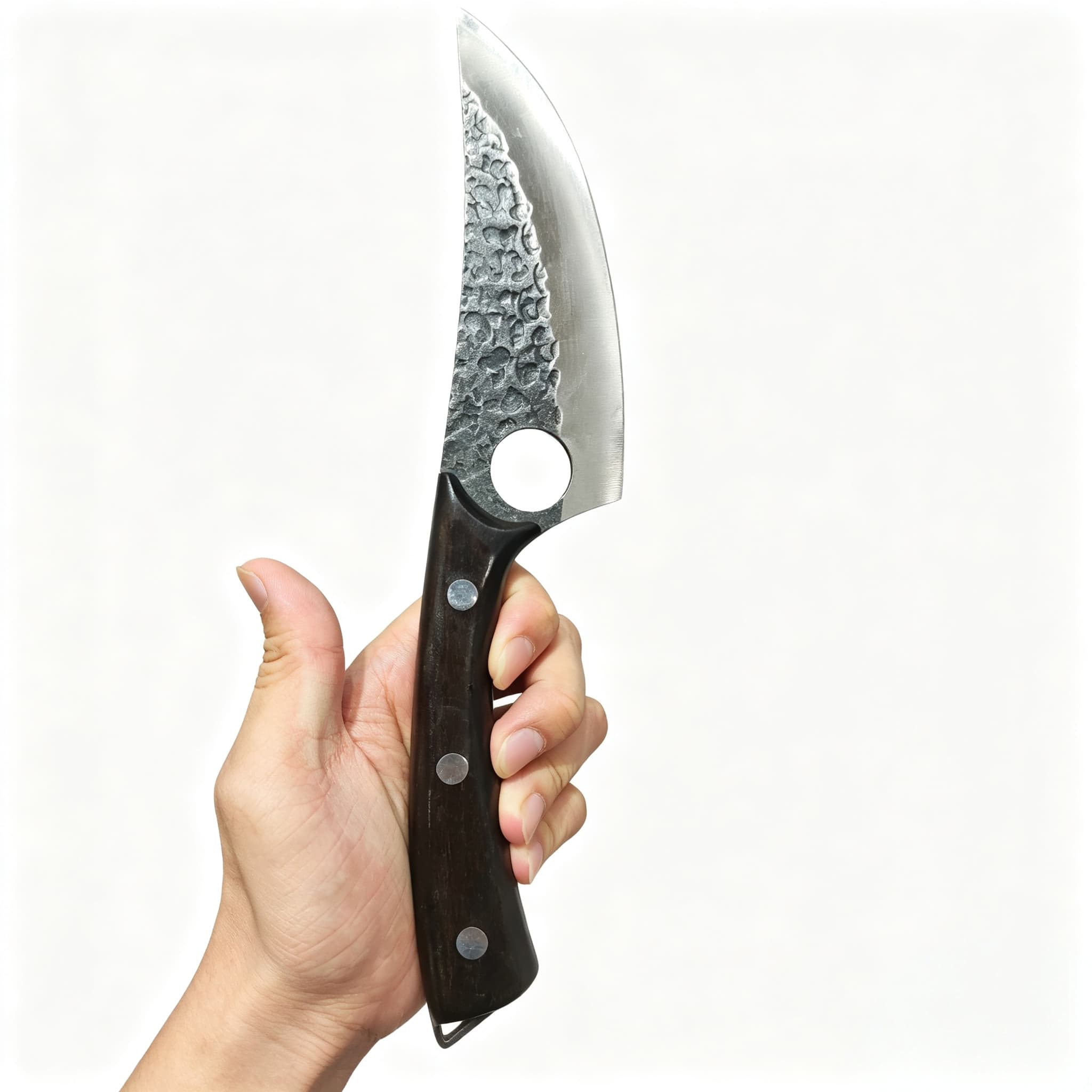 Hand Forged 5Cr15 Damascus Boning & Utility Chef Knife