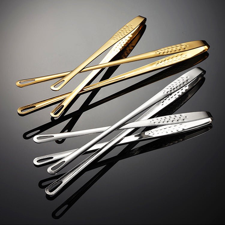 Korean-Style Stainless Steel Long-Handle Food Tongs Main image