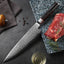 All-Purpose Damascus Steel Chef Knife, Ergonomic Wood Handle