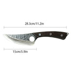 Hand Forged 5Cr15 Damascus Boning & Utility Chef Knife