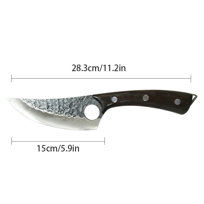 Hand Forged 5Cr15 Damascus Boning & Utility Chef Knife