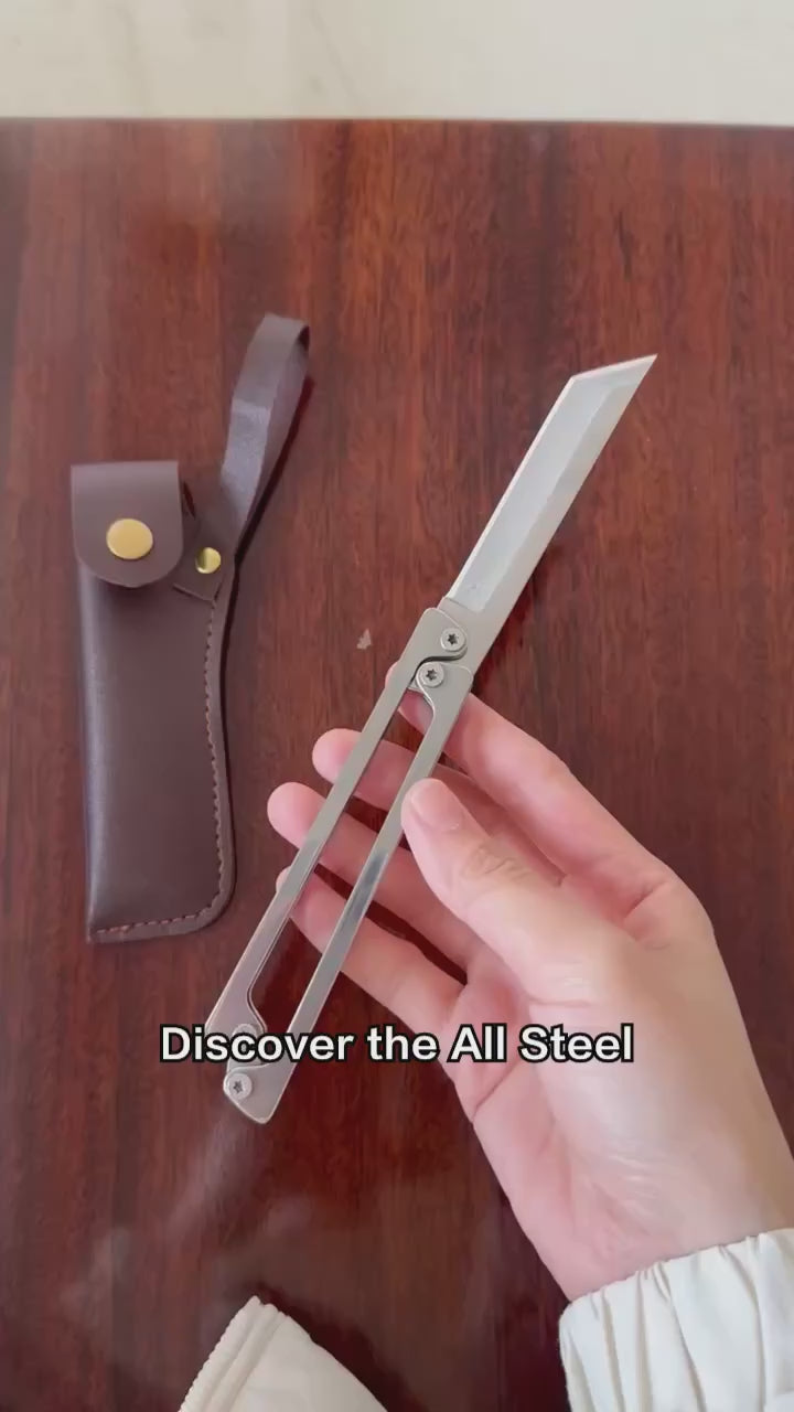 Full Steel Stainless Steel Folding Knife, EDC Outdoor Tool