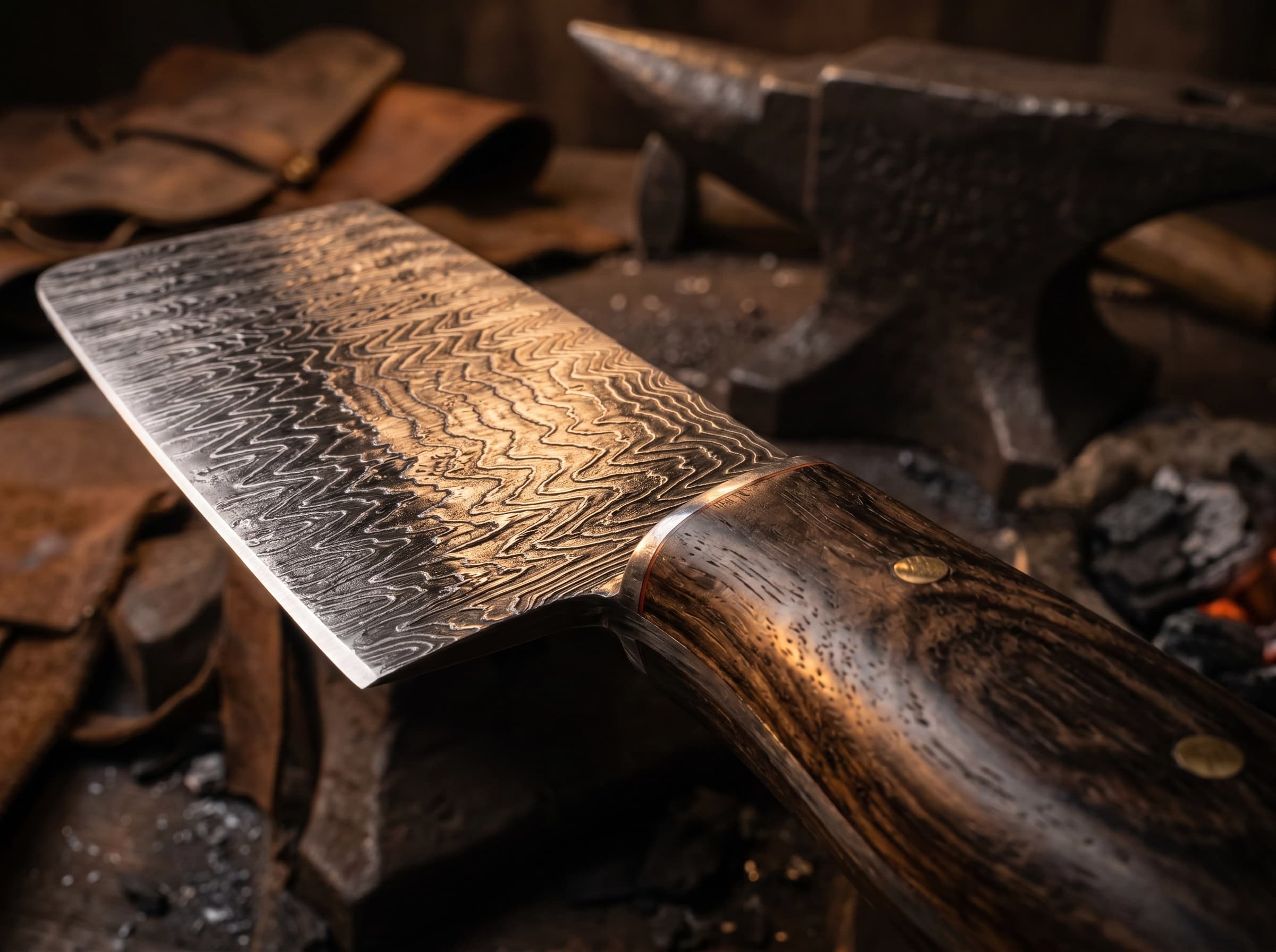 67-Layer 9Cr18 Damascus Chinese Cleaver Knife Main image